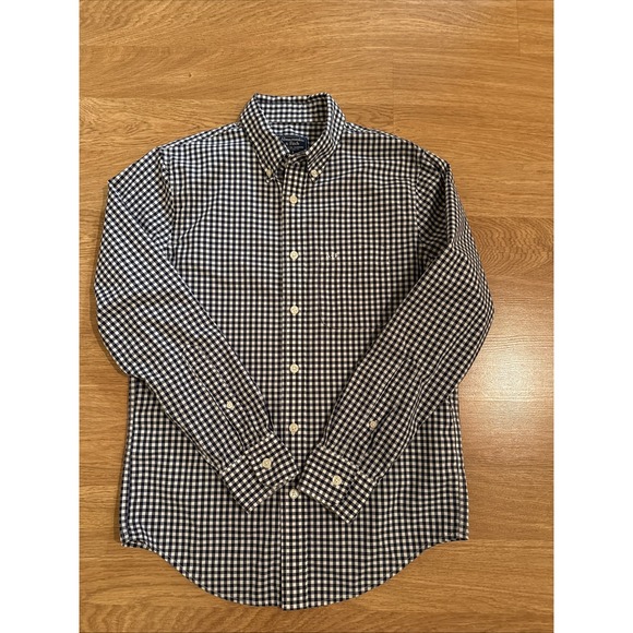 Abercrombie & Fitch Other - Abercrombie & Fitch Shirt Mens Small Blue/White Gingham Plaid Long Sleeve Preppy